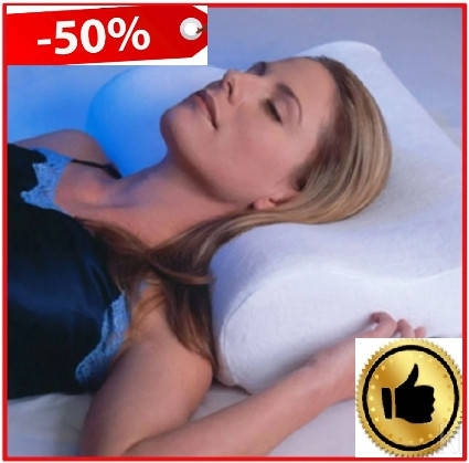 

Подушка ортопедическая с памятью Memory Pillow Originalsize, подушка с эффектом памяти, анатомическая, Белый
