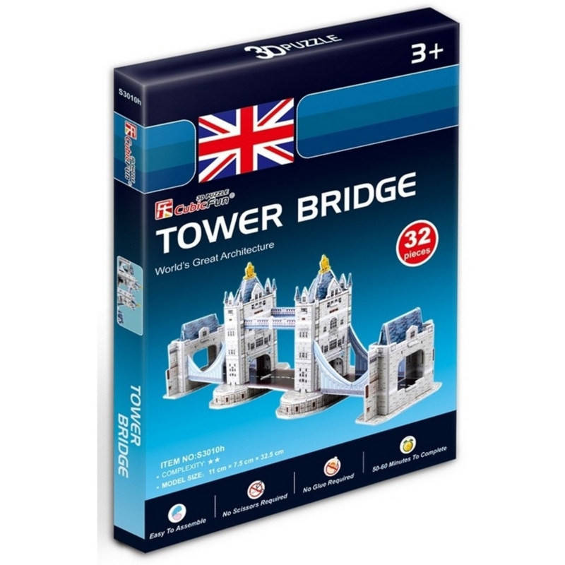 

3D пазл CubicFun Mini Тауэрский мост (S3010h)