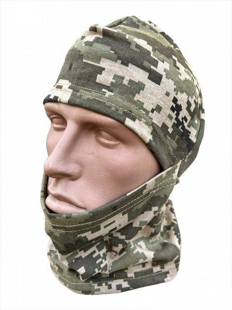 

Балаклава тактическая трикотажная / Подшлемник (Пиксель, Лето ), Хаки