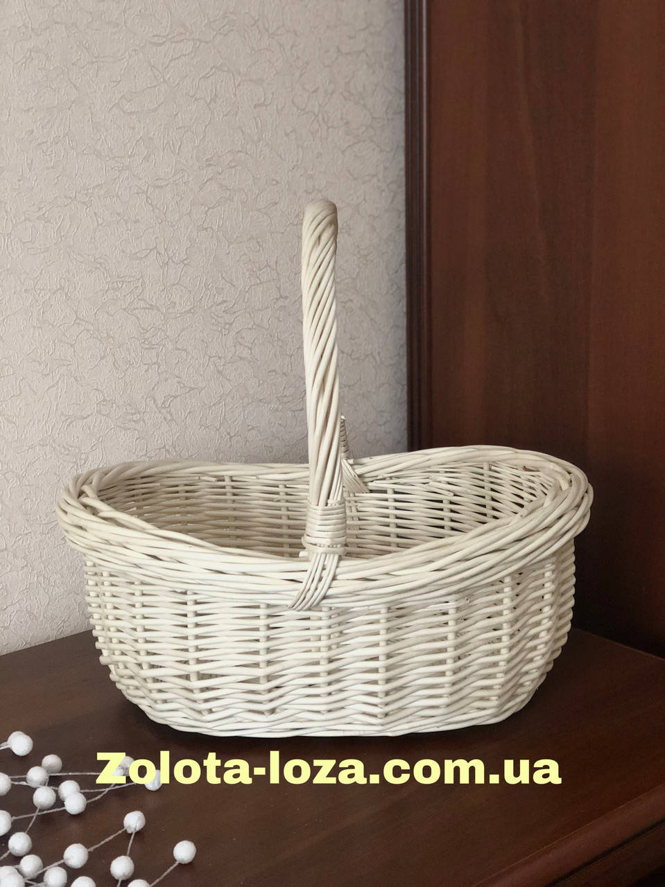 

Плетёная корзина из лозы «Лодочка»XL. Арт:30102