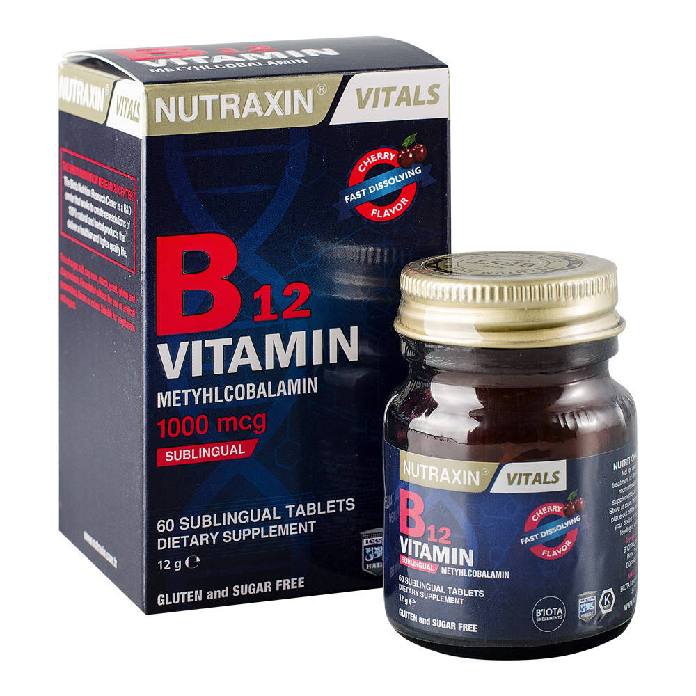 

Диетическая добавка "Витамин В12" NUTRAXIN, 60 таблеток