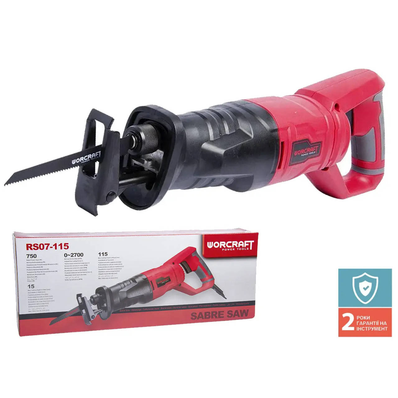 

Сабельная пила WORCRAFT RS07-115