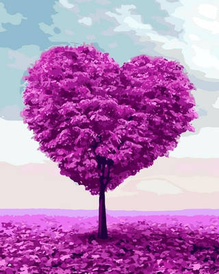 

Картина по номерам Дерево любви 40х50см Mariposa Turbo