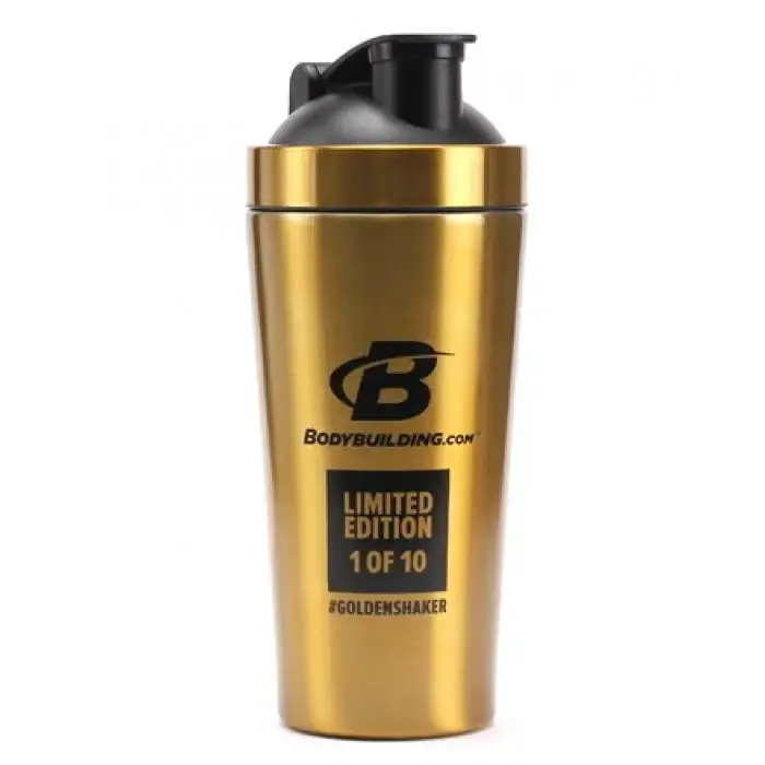 

Шейкер BodyBuilding металлический 750 мл, золотой, Золотистый