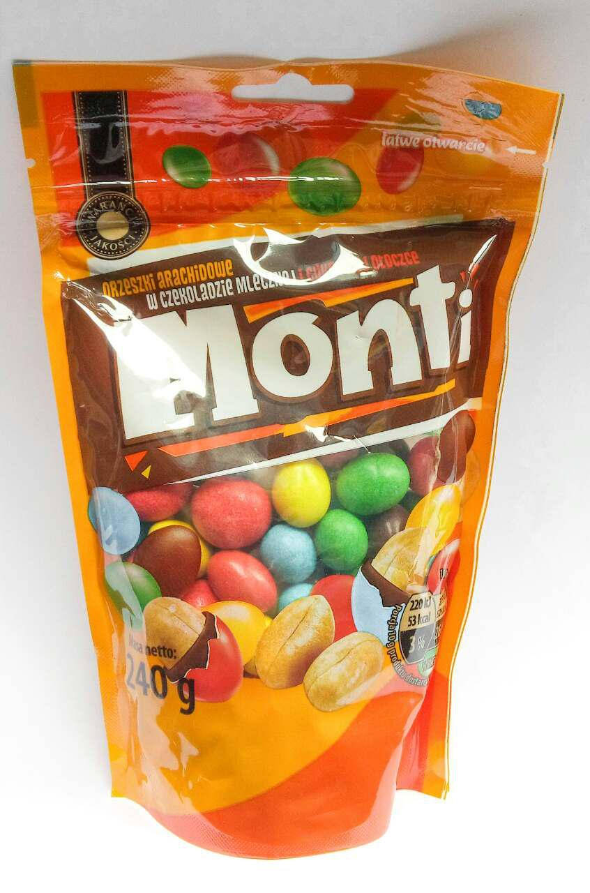 

Monti арахис в молочном шоколаде 240 гр Польша