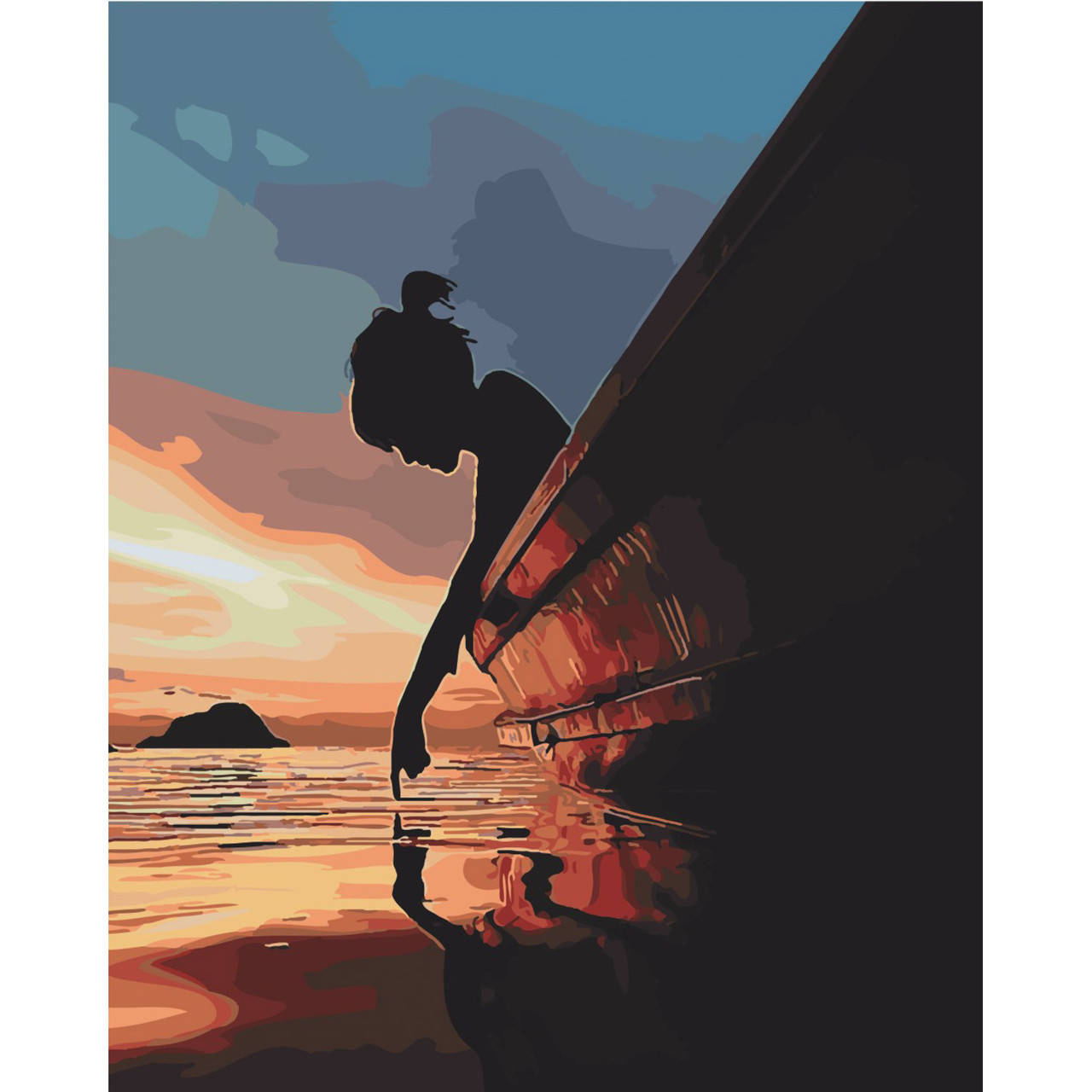 

Премиум Картина по номерам Прикоснуться к океану 40х50 см SY6435