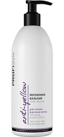 

Бальзам для волос жемчужный Anti-yellow Profistyle, 500 мл