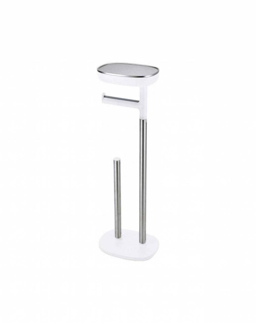 

Держатель туалетной бумаги Joseph Joseph EASYSTORE, 68x16,5x22,5 см, белый с серебристым (70518)