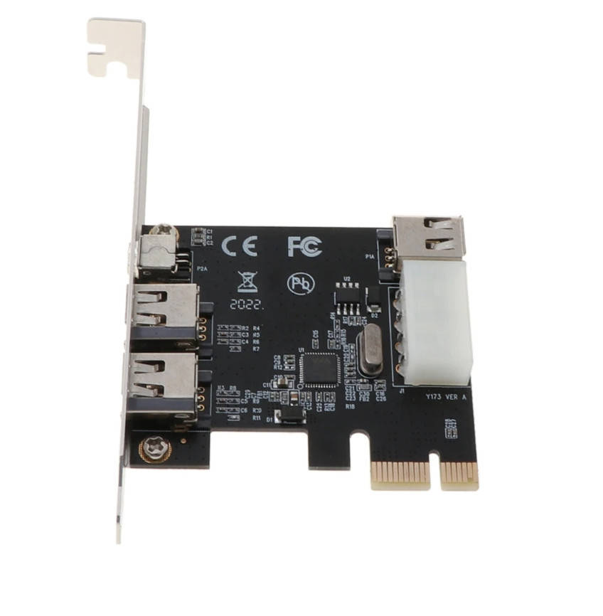 

PCIe контроллер 4 порта 1394a FireWire