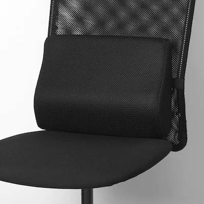 

Подушка под спину IKEA BORTBERG 31x23 см Черная (104.610.10), Черный