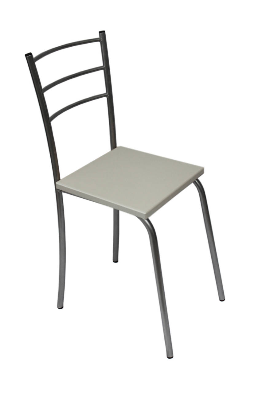 

Стул кухонный Марко металлический каркас цвет хром с белой сидушкой