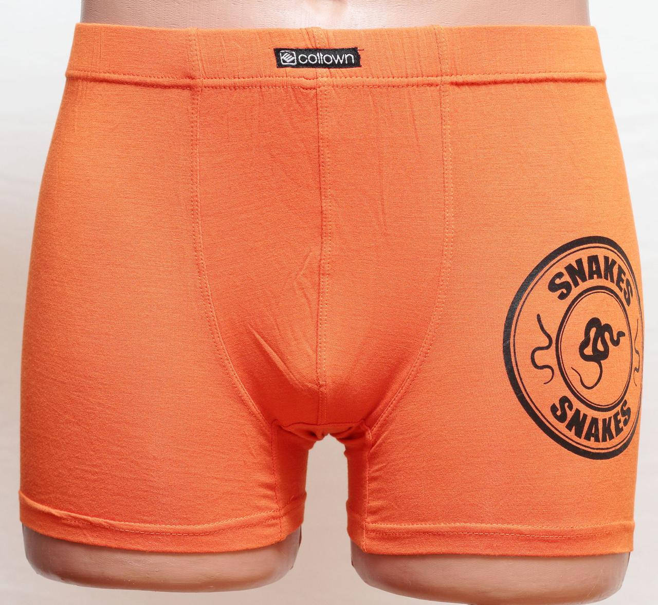 

Боксерки мужские шорты стрейч бамбук M, L, XL, XXL ПОЛЬША, Оранжевый