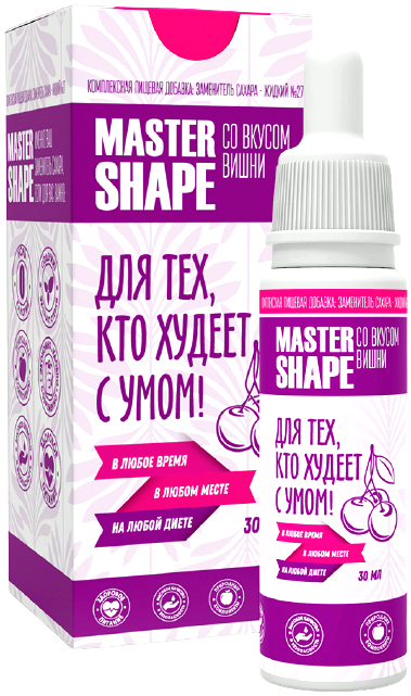 

Сахарозаменитель в жидкой форме ФитПарад Master Shape №27 вкус ”Вишня” (30 мл)