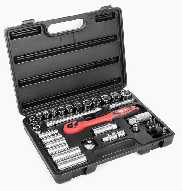 

Профессиональный набор инструмента 3/8", 39 ед., Cr-V INTERTOOL ET-6039