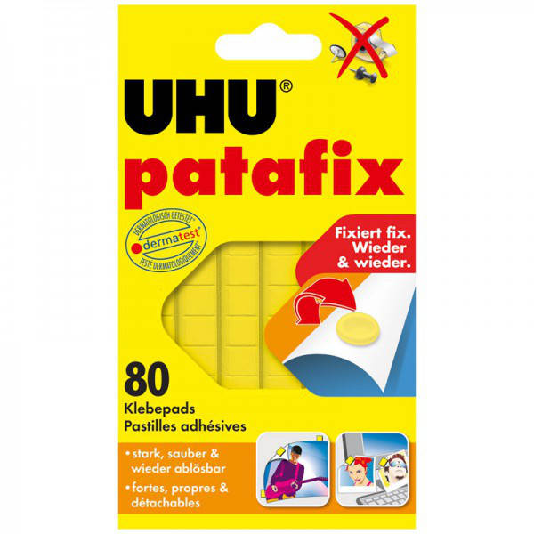 

Подушечки UHU PATAFIX жовті 80 шт.