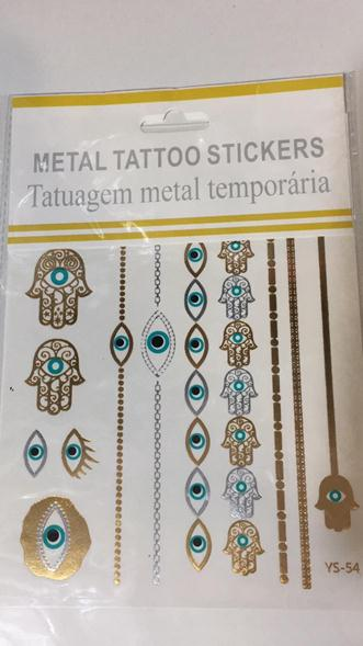 

Флеш-тату рисунок "бохо" Metall tattoo stickers