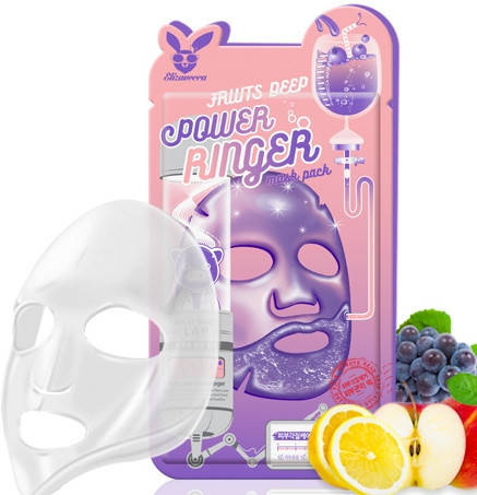 

Маска для лица фруктовая Elizavecca Face Care Fruits Deep Power Ringer Mask Pack, 23 мл