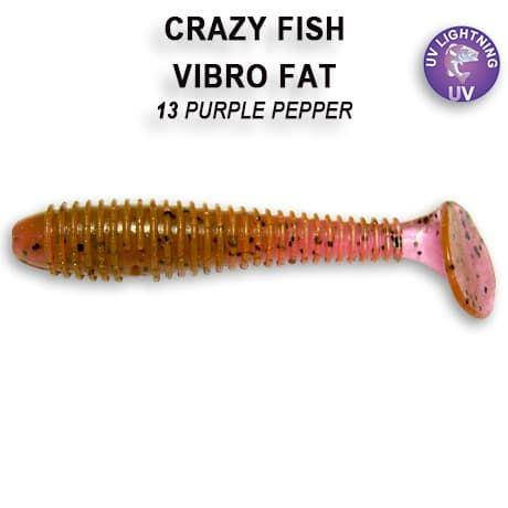

Съедобный силикон Crazy Fish Vibro fat 2.8" 1-71-13-6 кальмар