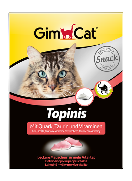 

GimCat Topinis витамины для кошек с творогом 220г ( 180 шт )