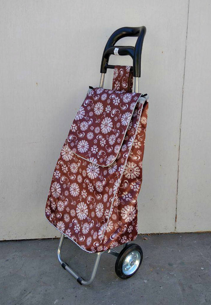 

Хозяйственная сумка тележка Xiamen с железными колесами, Серый