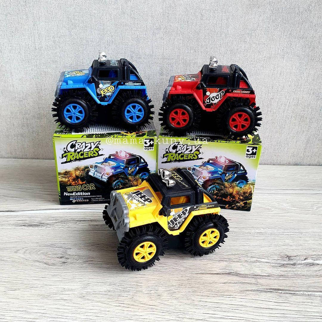 

Перевертыш на батарейках 11 * 8 * 8 см M11-D jeep машинка