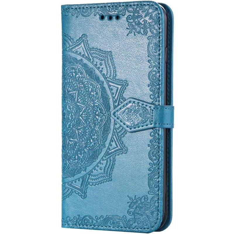 

Кожаный Чехол книжка с визитницей для Oppo A5s / Oppo A12 (Синий)