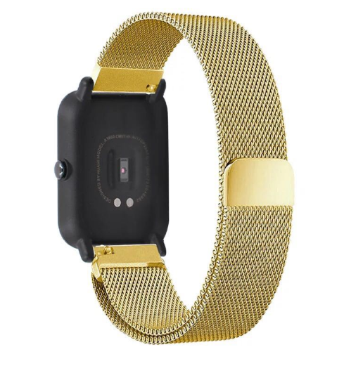 

Ремешок Milanese для Xiaomi AMAZFIT Bip / 20 мм миланская петля Gold (Золотой)