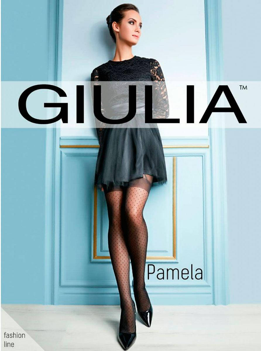 

Колготки женские имитация чулок Giulia Pamela 40 m.2, Черный