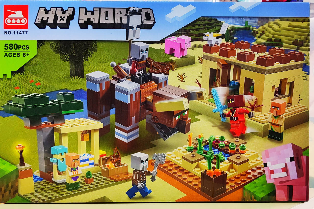 

Конструктор 11477, Майнкрафт , Патруль Разбойников, 580 деталей