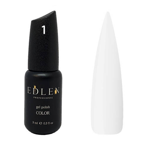 

Белый гель лак Edlen Colour 9ml. №001