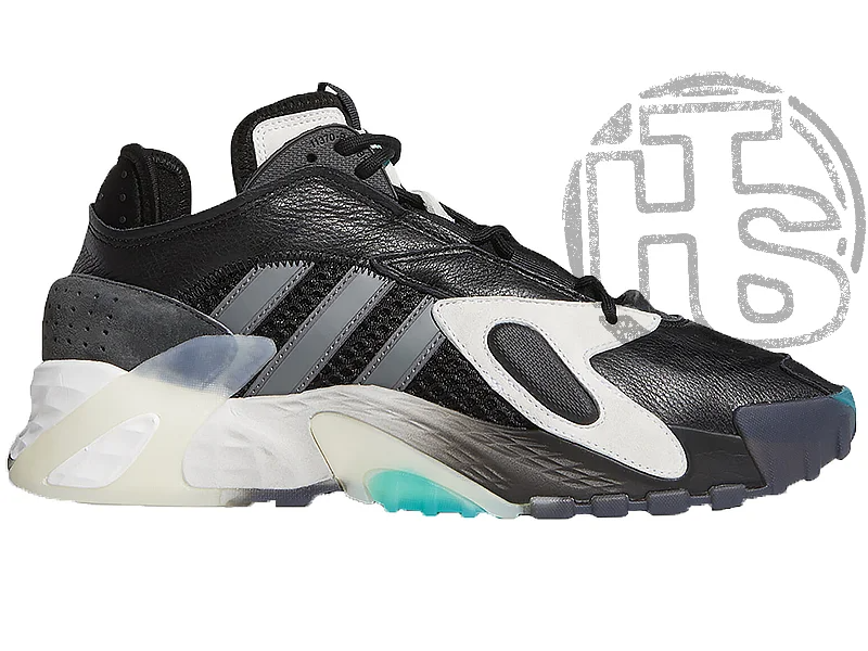 

Мужские кроссовки Adidas Streetball Black White Aqua EE4968 45, Черно-белый