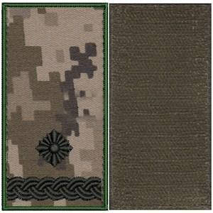 

Погоны в пикселе на липучке (черная нитка, оливковый кант) Майор