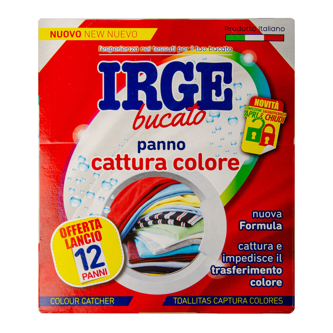 

Салфетки-ловушка IRGE для стирки цветных вещей 12 шт
