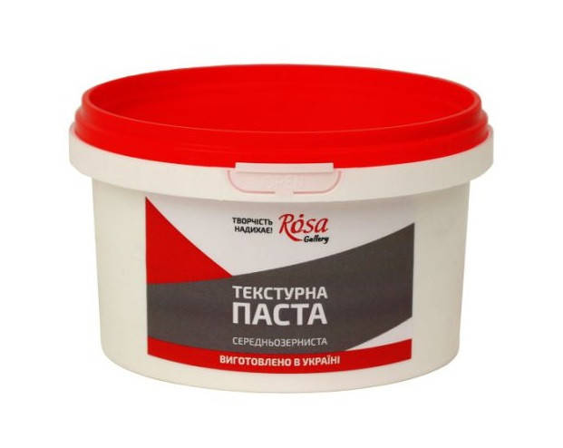 

Текстурная паста СРЕДНЕЗЕРНИСТАЯ белая, 280 мл, ROSA Gallery