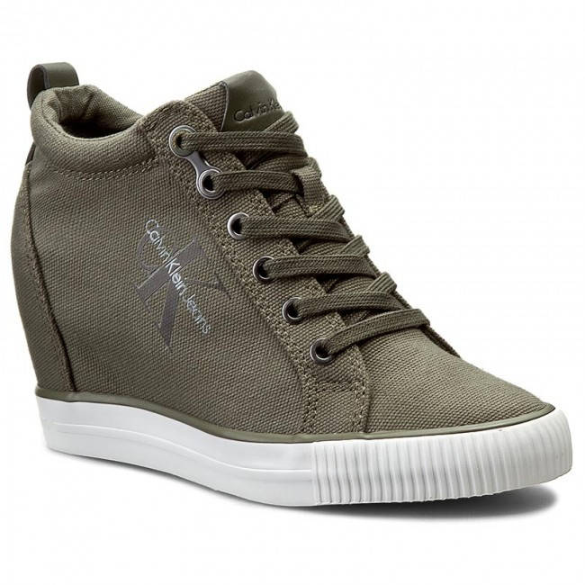 

Сникерсы женские CALVIN KLEIN JEANS Ritzy R3551 Military, Хаки