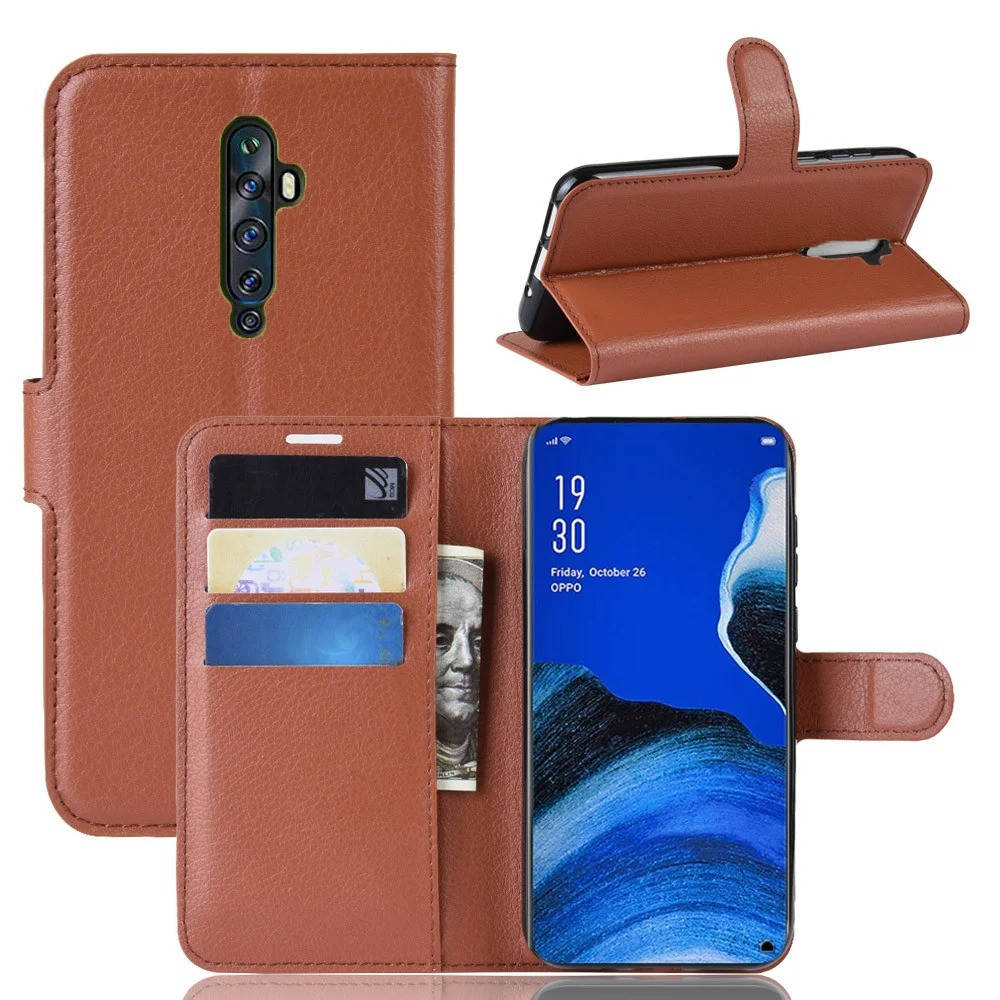 

Чехол-книжка Litchie Wallet для Oppo Reno 2Z Brown, Коричневый