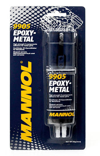 

MANNOL EPOXY-METAL - ДВУХКОМПОНЕНТНЫЙ КЛЕЙ ДЛЯ МЕТАЛЛА 30G (9905) (144)/MN9905