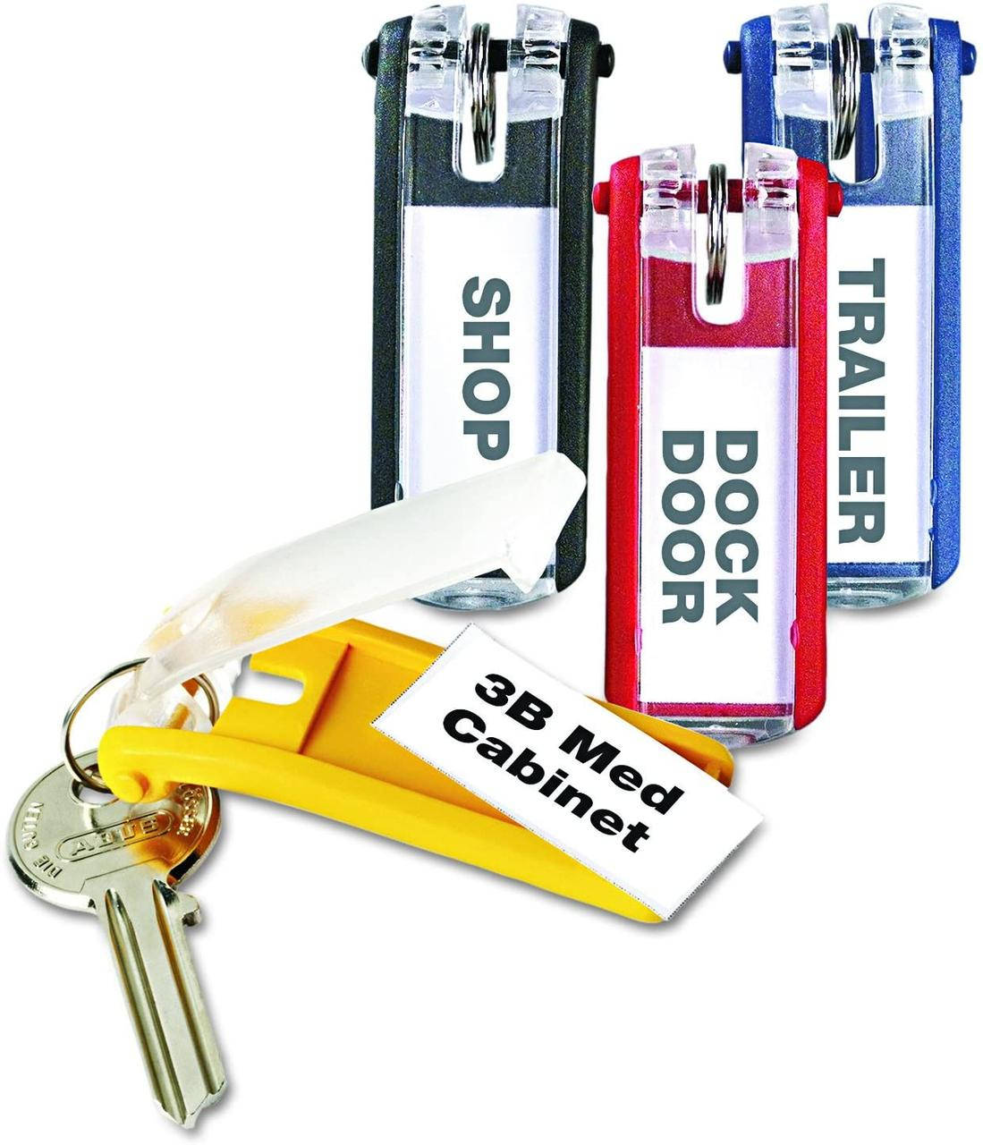 

Бирка брелок для ключей KEY CLIP (6 шт) DURABLE, Разные цвета