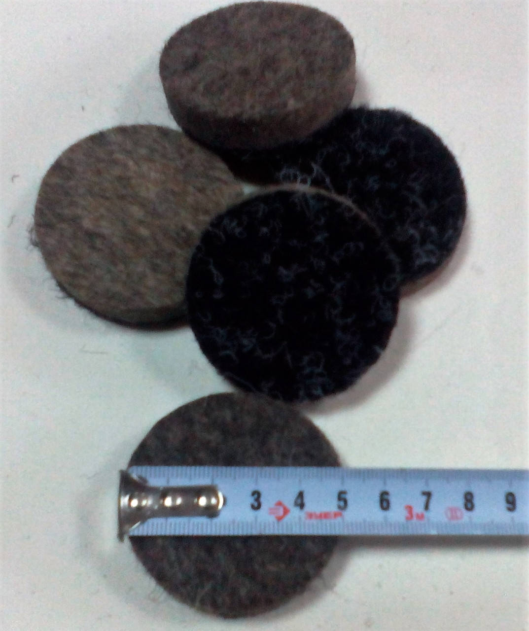 

Войлочный полировальный круг на липучке d 50 мм