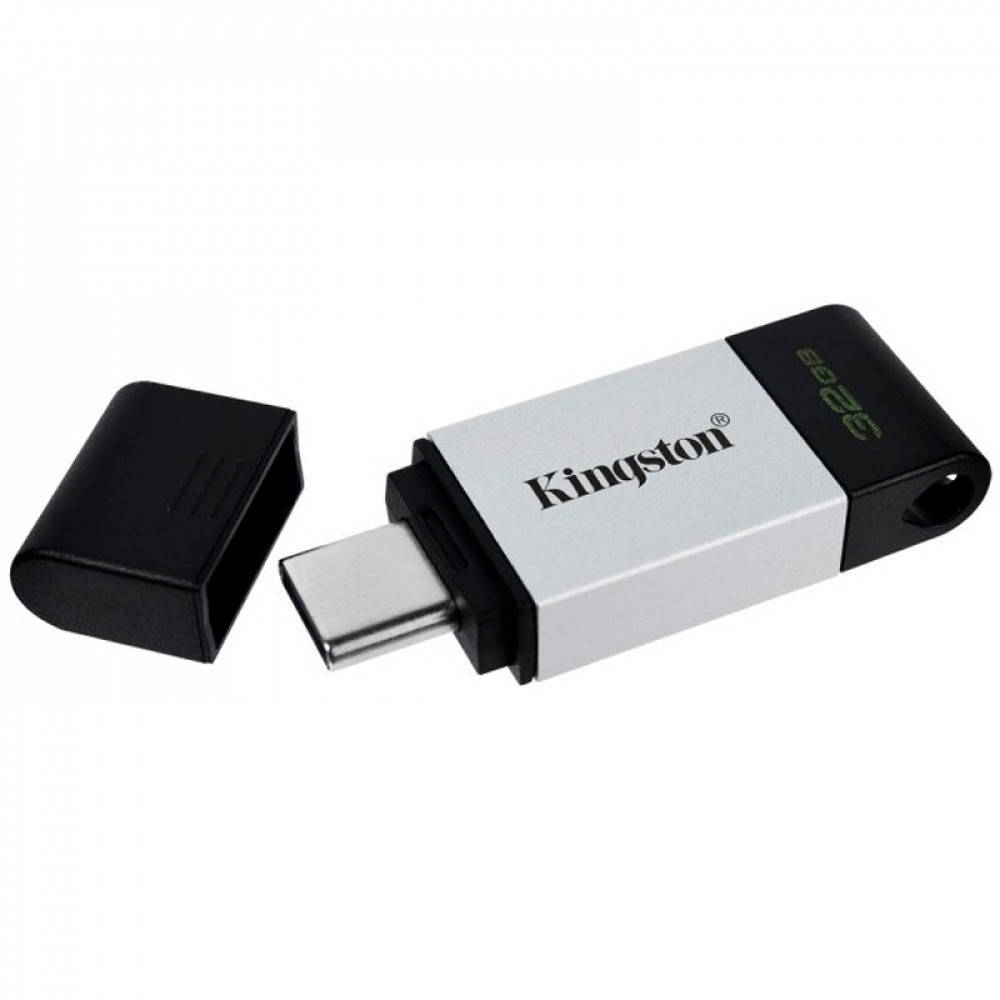 

USB флешка Kingston DT80 32Gb USB 3.2 - Type-C, Silver-Black