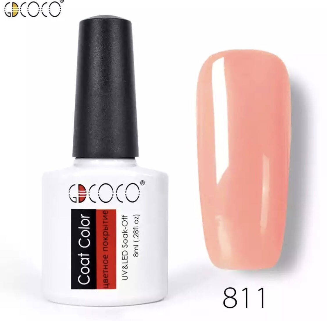 

Гель-лак GDCOCO 8 мл, №811 (яркий персик)