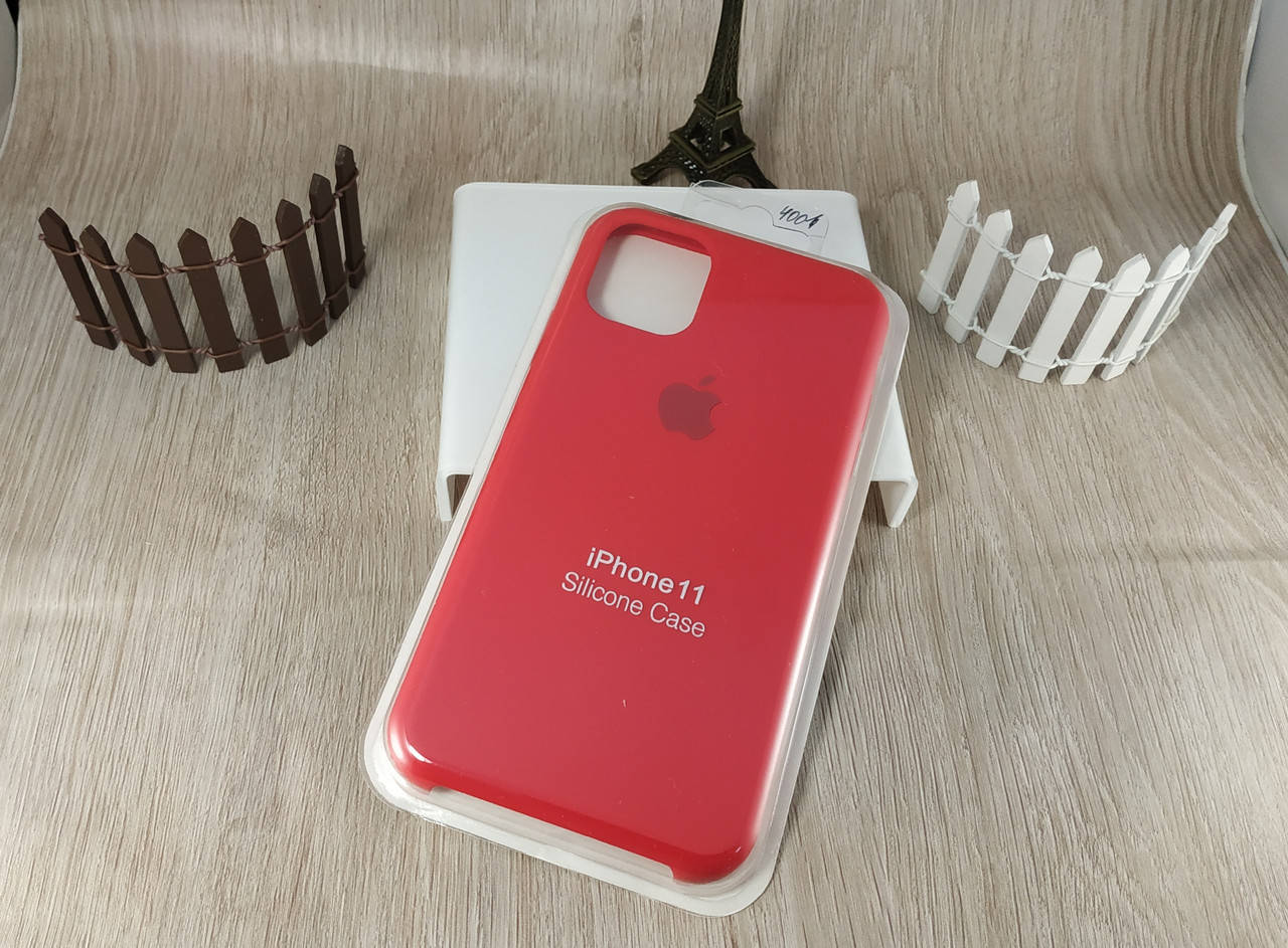 

Оригинальный силиконовый чехол для Iphone 11 Soft Touch - красный