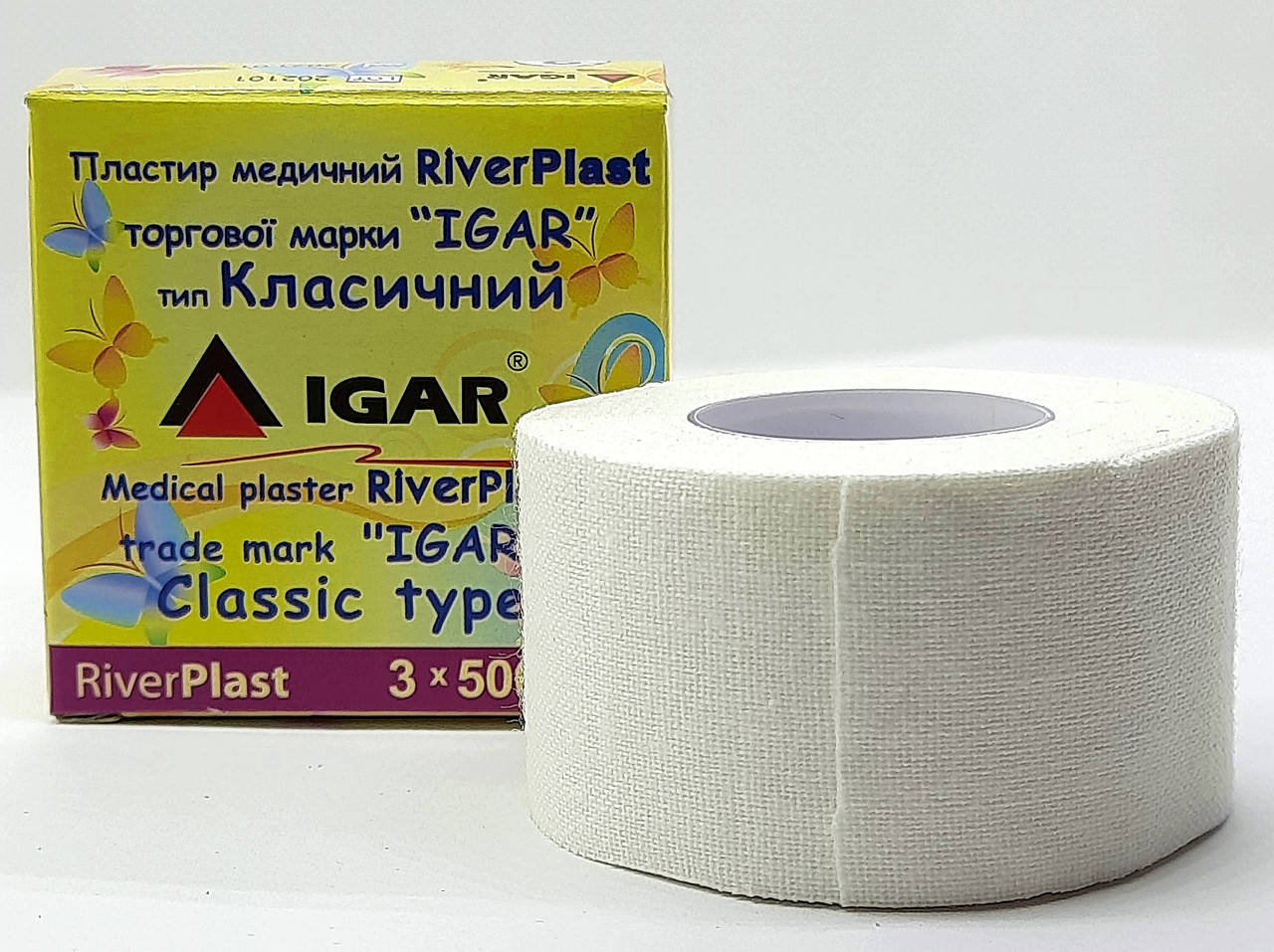 

Пластырь медицинский 3х500 см на хлопковой основе Классический RiverPlast / ИГАР