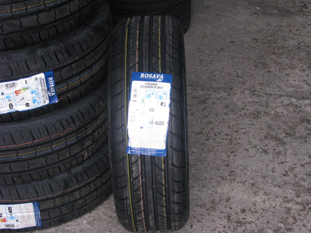 

Летние шины 215/60R16 Росава ITEGRO, 95V