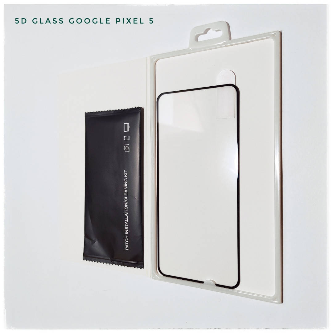 

Защитное стекло 5D полный клей для Google Pixel Пиксель 5, Черный