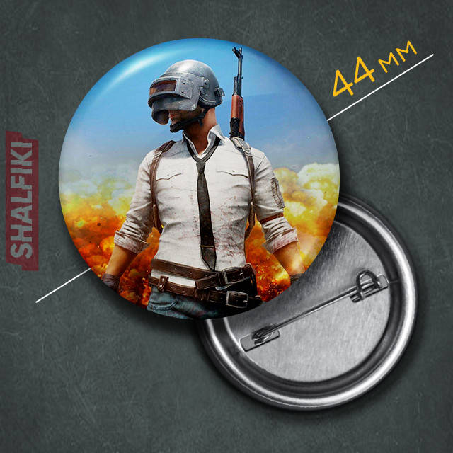 

"ПУБГ / PUBG" значок круглый на булавке Ø44 мм