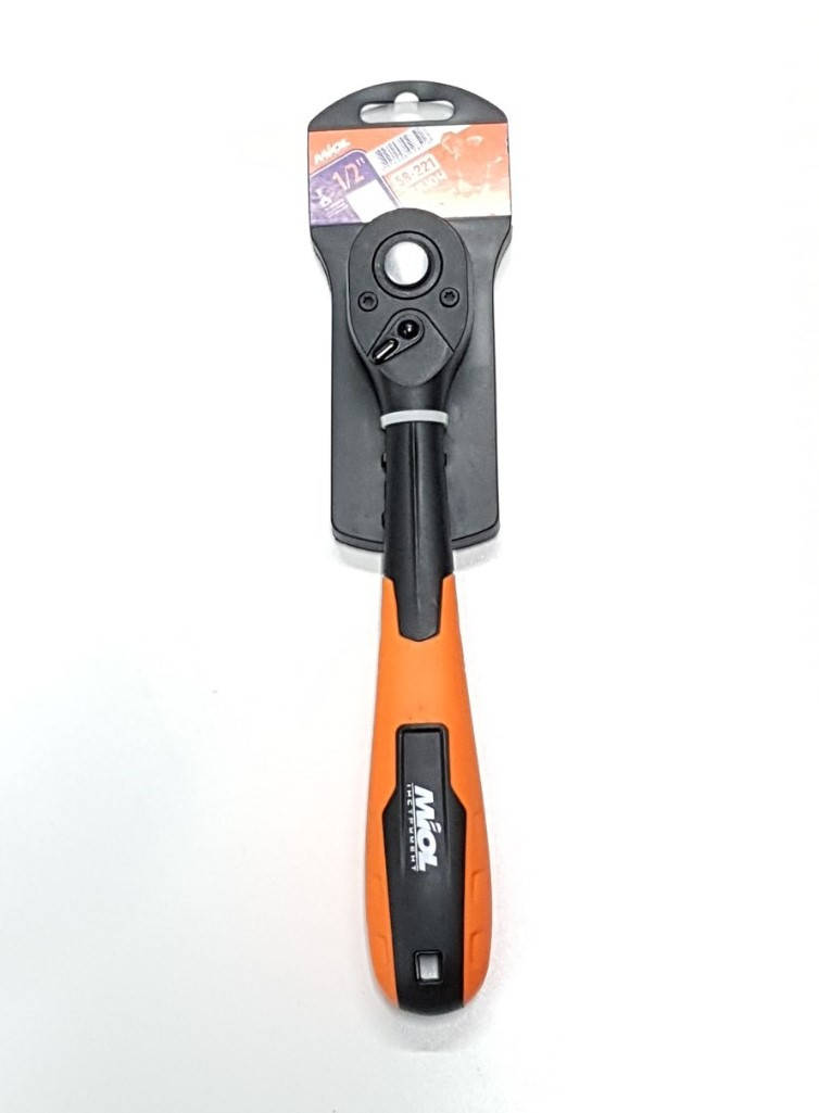 

Рукоятка с храповым механизмом (трещотка) 1/2'' 72 зубца MIOL 58-221