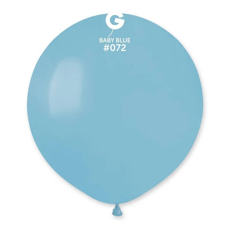 

Латексный воздушный шар 19’’ (48см) BABY BLUE (#072) GEMAR, Синий