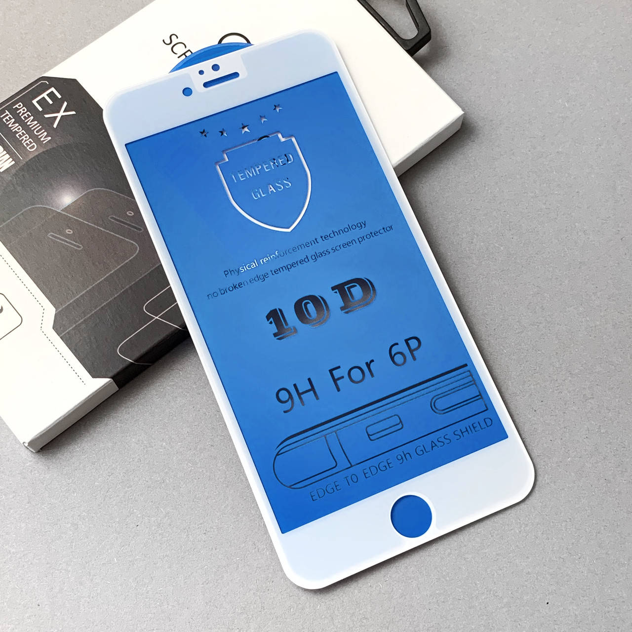 

Защитное стекло Premium 10D для iPhone 6 / 6s plus White, Белый