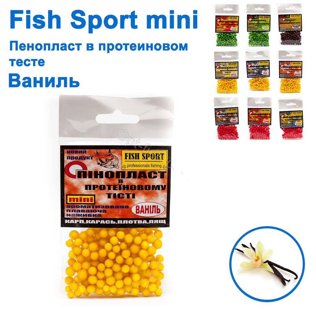 

Пенопласт в протеиновом тесте Fish Sport Ваниль